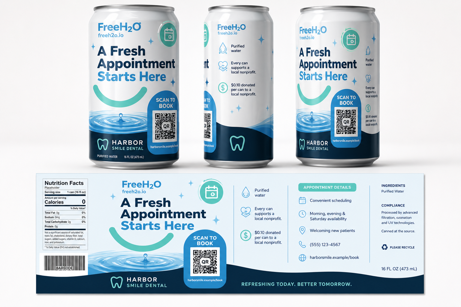 FreeH2O drive bookings campaign example
