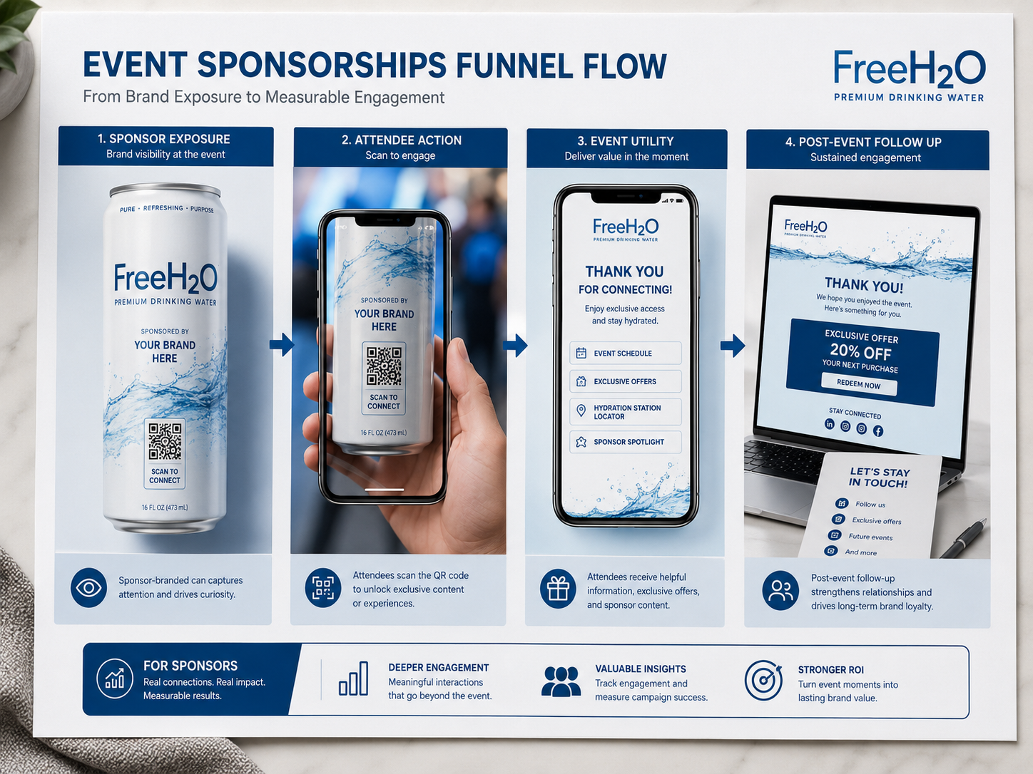 Event Sponsorships funnel flow