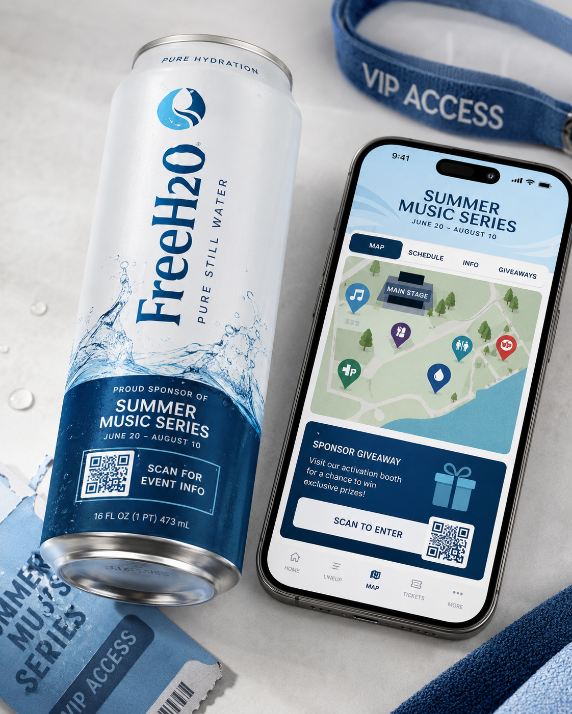 Event Sponsorships QR landing page preview