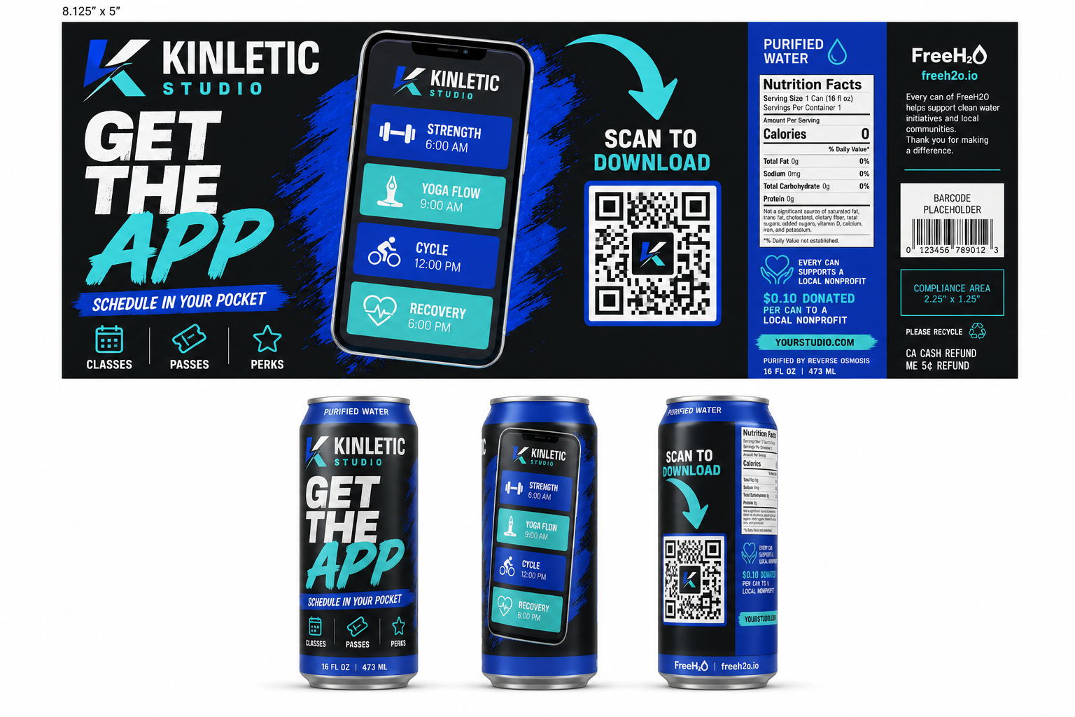Fitness Studios drive app downloads campaign example