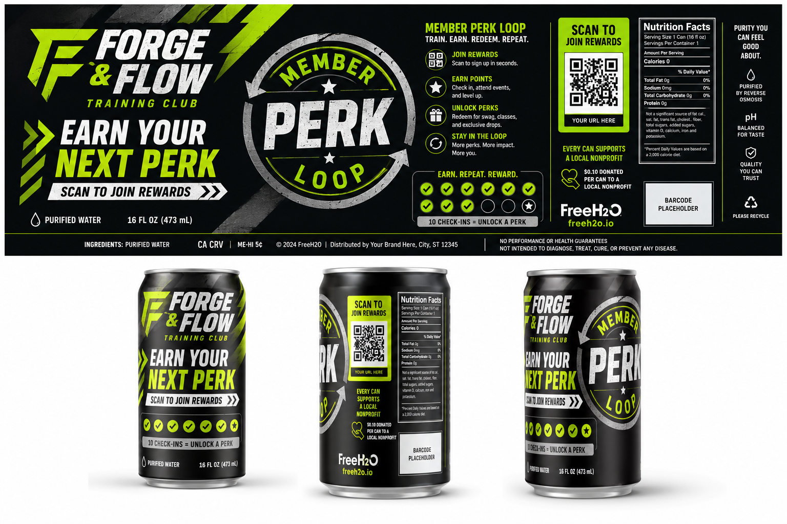FreeH2O reward loyalty campaign example