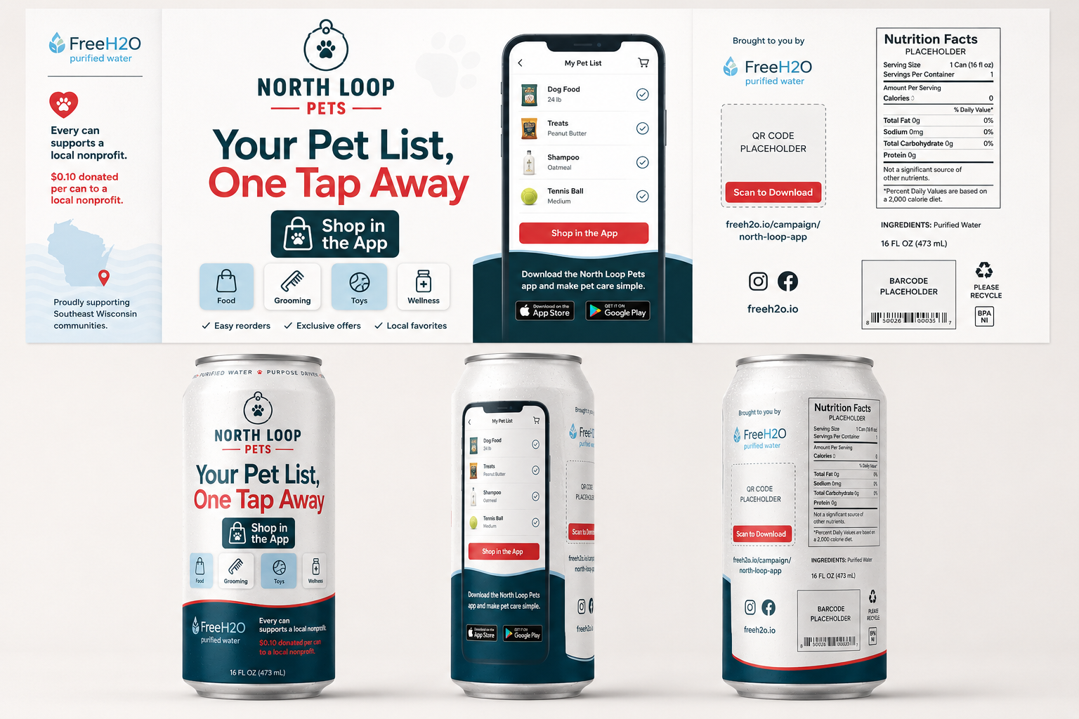 Local Retailers drive app downloads campaign example