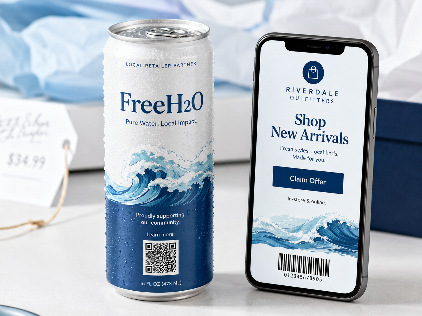 Local Retailers campaign QR landing page preview