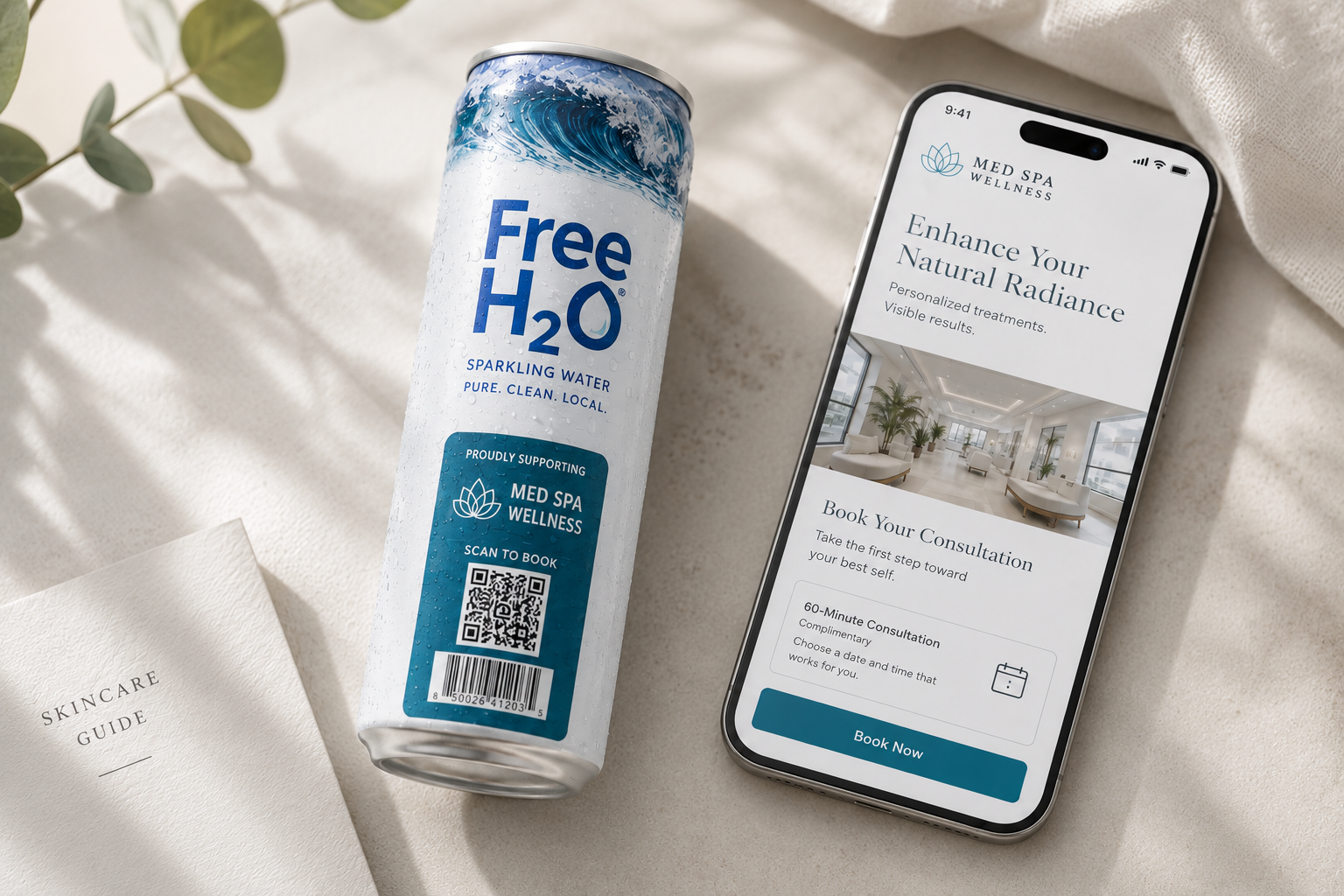 Med Spas campaign QR landing page preview