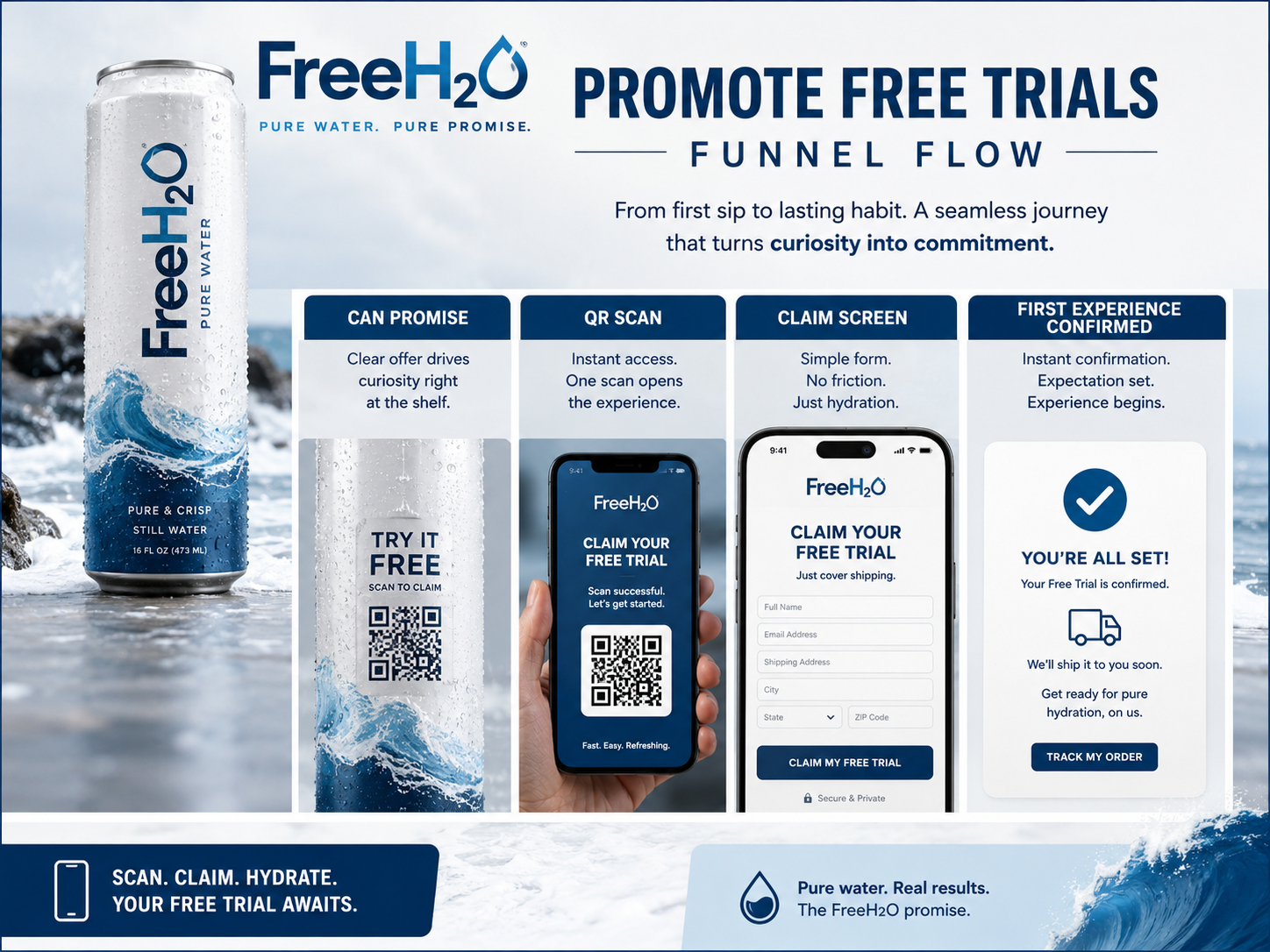 Promote Free Trials funnel flow