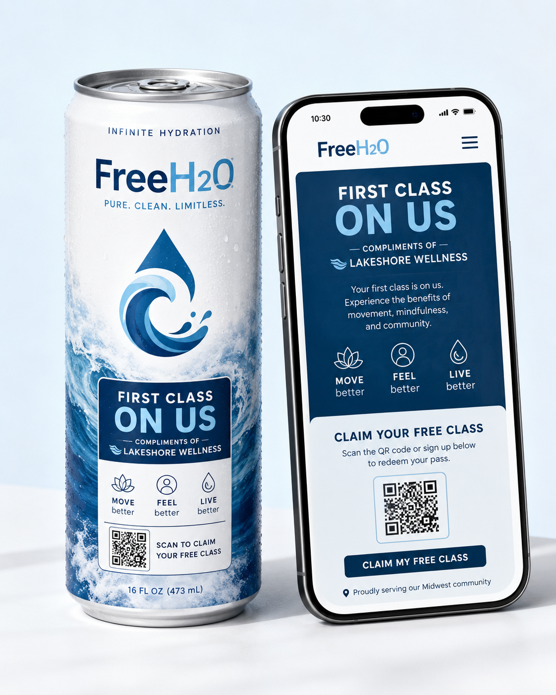 Promote Free Trials QR landing page preview