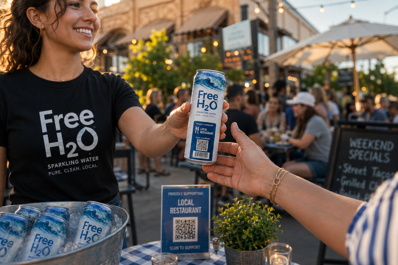 Restaurants campaign distribution scene