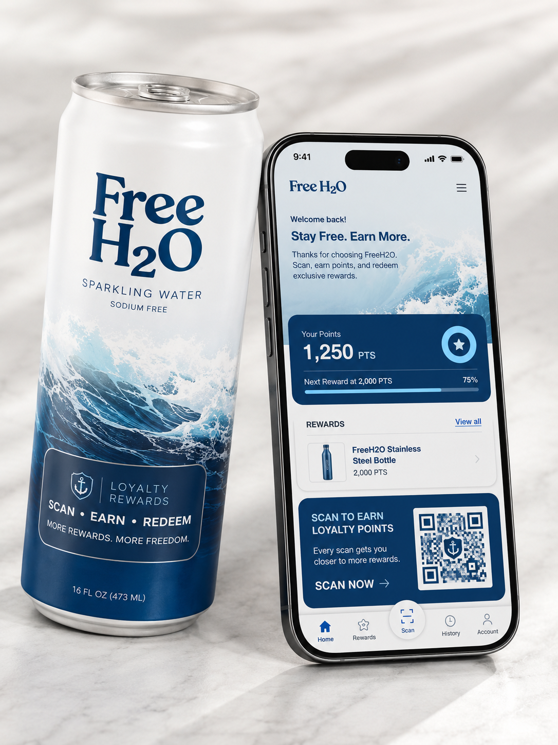 Reward Loyalty QR landing page preview