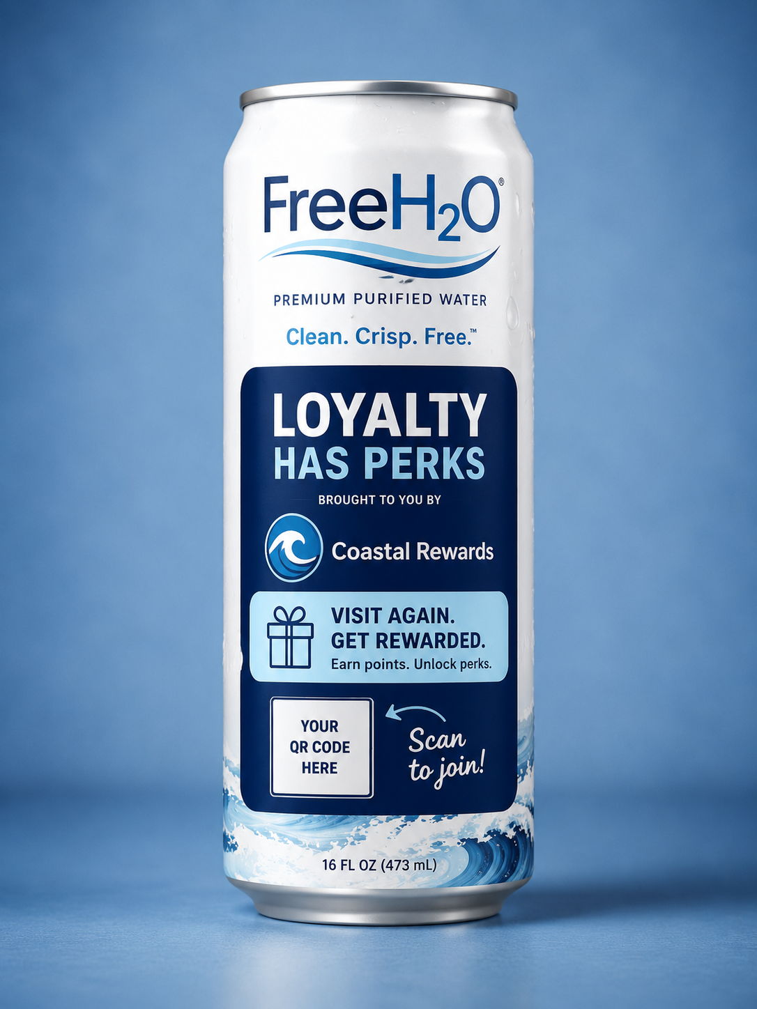 Reward Loyalty sample can front